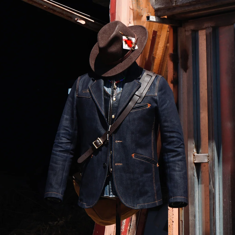 

Американские ретро повседневные куртки 22 унции, Таннин в фотографиях