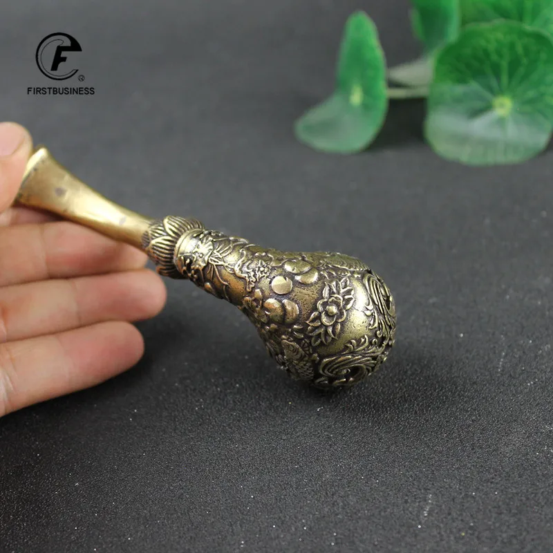 Классическая медная рыба цветы трубка дымоход длинное курительное украшение