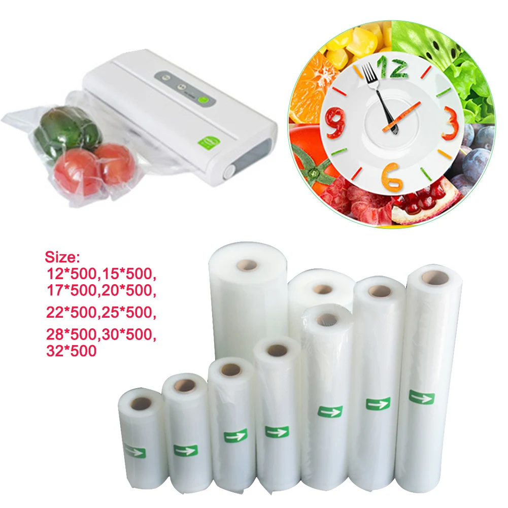 1 Roll Food Storage Bag Sterility Vacuum Packing Low Cost Fresh Sealer for Microwave Fridge #N | Дом и сад