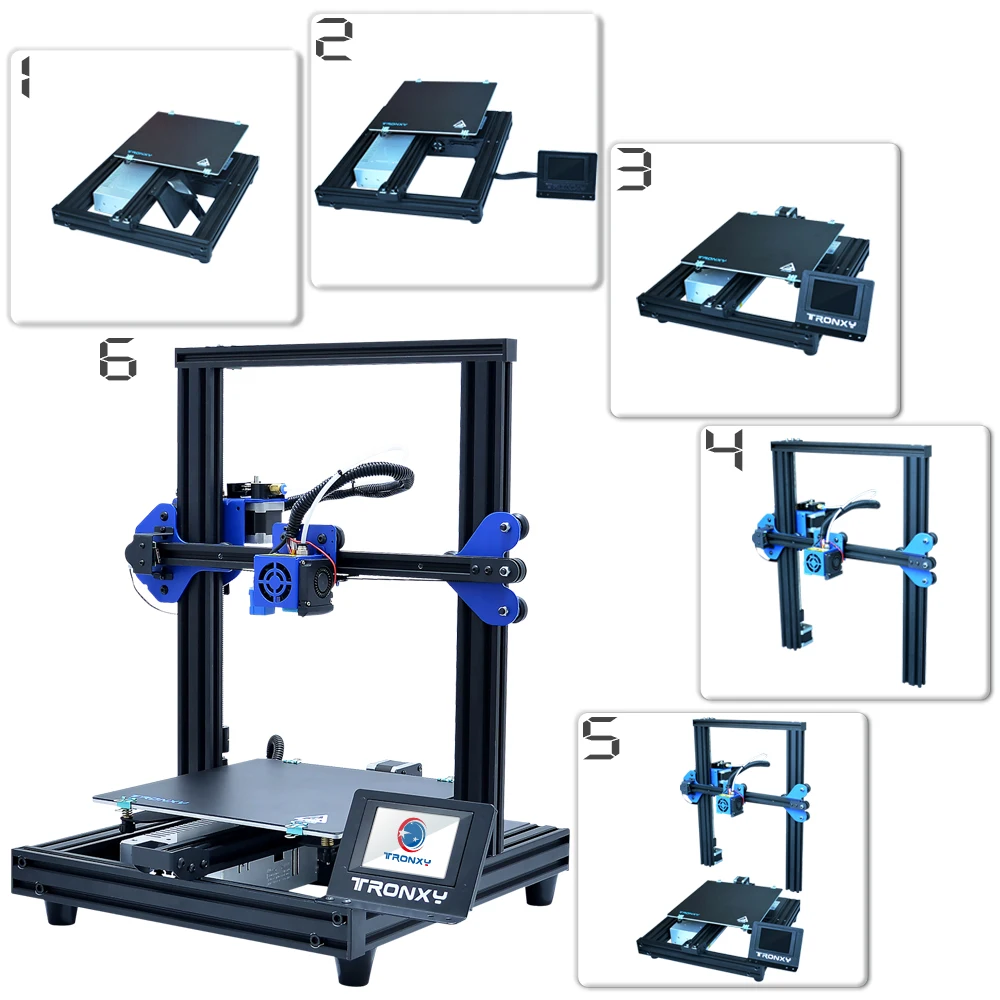 Tronxy последнее обновление XY-2 PRO 3d принтер DIY наборы повторная печать с отключением питания быстрая сборка Высокая точность автоматическое выравнивание