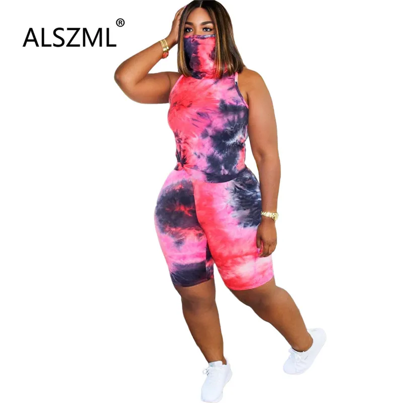 Модный женский комплект в пляжном стиле с принтом тай-дай пикантный Топ и