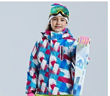 only jaket Детский Теплый Лыжный костюм водонепроницаемые штаны+ куртка для мальчиков и девочек, зимний спортивный ветрозащитный качественный детский лыжный и сноубордический костюм из 2 предметов - Цвет: only jaket
