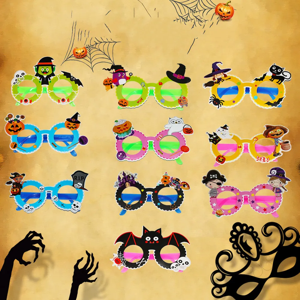 Хэллоуин Декор забавные дети мультфильм очки для вечеринки бумага Очки День