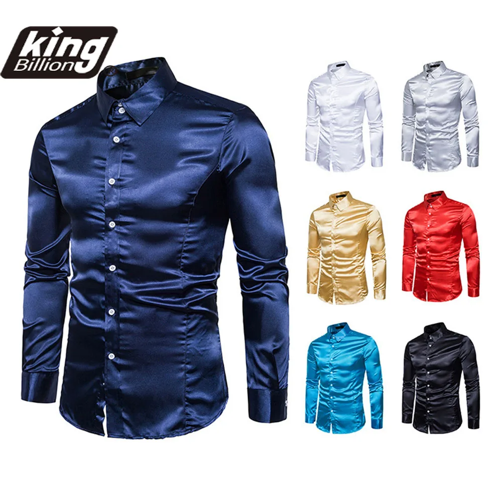 

Мужская Повседневная рубашка с отложным воротником, яркая приталенная рубашка с длинными рукавами, европейские размеры, 2021