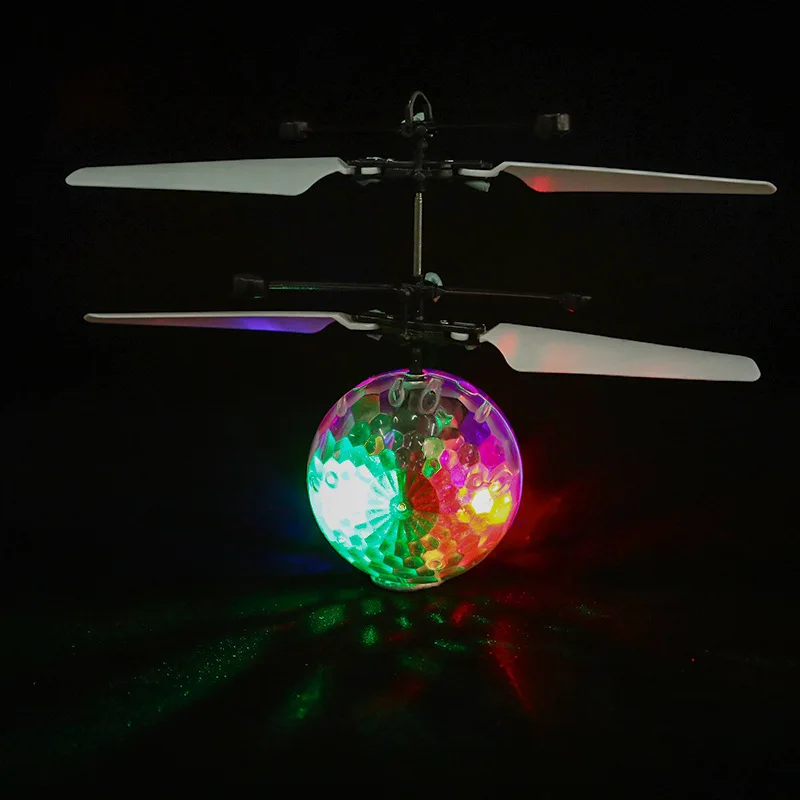 

Intelligent sensing aircraft Feixian new strange remote control aircraft children light crystal flying ball gifts