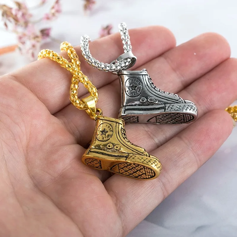 

2021 Wholesale Fashion New Accessories Shoes Necklaces Trendy Wild Hip-hop Necklace Manufacturers Jewelry