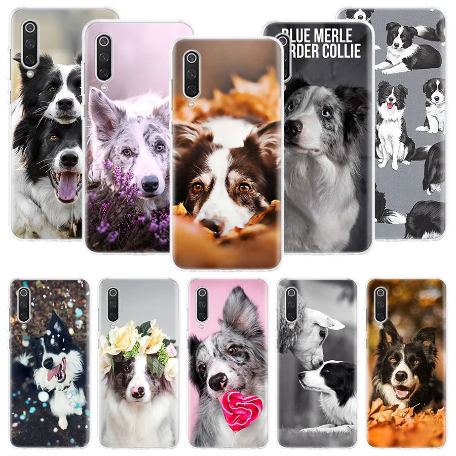 Умный чехол для телефона Border Collie Xiaomi Redmi Note 10 9 8 11 Pro 11T 11S 10S 9S 9A 9C 9T 8T 8A 7 7A 5 с