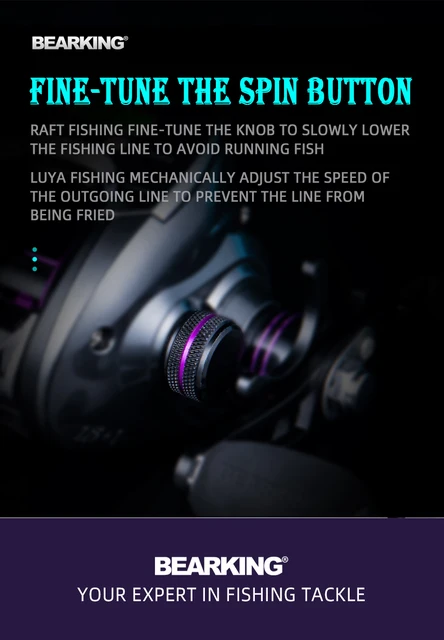 BEARKIGNG-Electronic Baitcasting Fishing Reel, Big LED Screen, High Speed,  8.0:1, 10kg, Saltwater, Waterproof Cast Drum Wheel