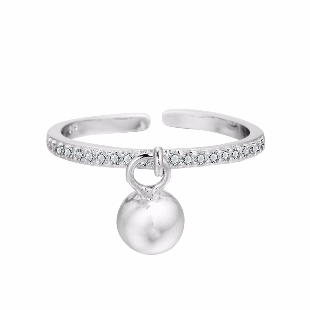 Kinitial Шарм маленький шар кулон кольца для женщин ювелирные изделия модный