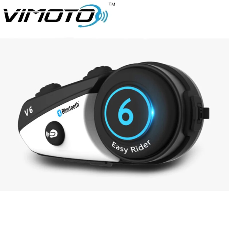 Bluetooth Интерком VI MOTO V6 для шлема гарнитура мотоцикла 2 шт.|Наушники шлемов| |