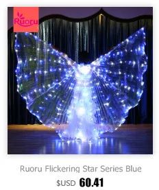 Ruoru танец живота Led Isis крылья с дистанционным управлением танец живота карнавал костюм Египетский Угол Крылья костюм взрослые палочки для крыльев