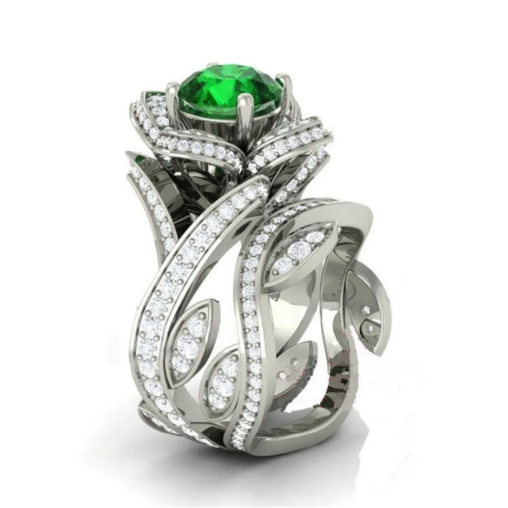 Австрийский Кристалл Ювелирные изделия кубического циркония розы цветы