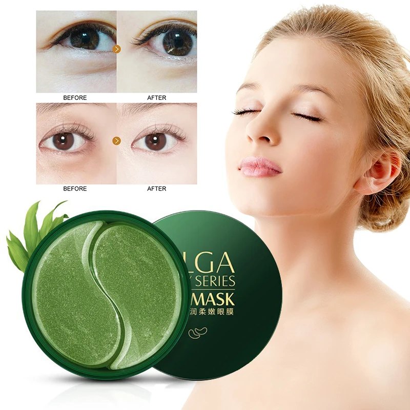 60 шт. увлажняющие патчи для глаз с водорослями удаления темных кругов гелевые