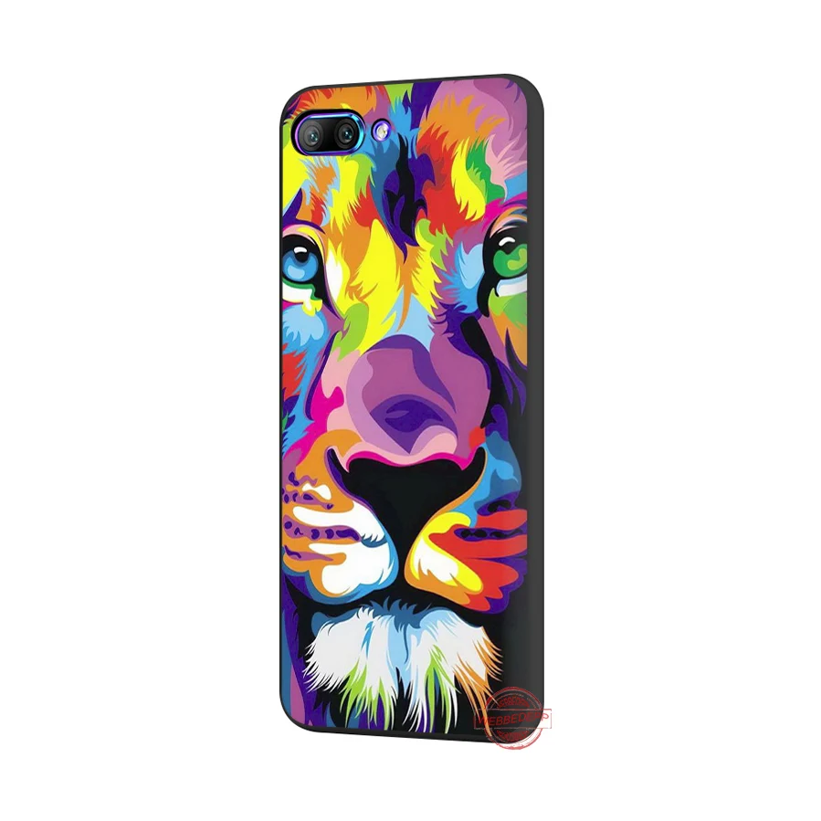Мягкий чехол WEBBEDEPP Big Lion On Stone snow для Huawei P Smart Z Plus 2018 2019 &amp Y6 Y7 Y9 Prime V20 | Мобильные