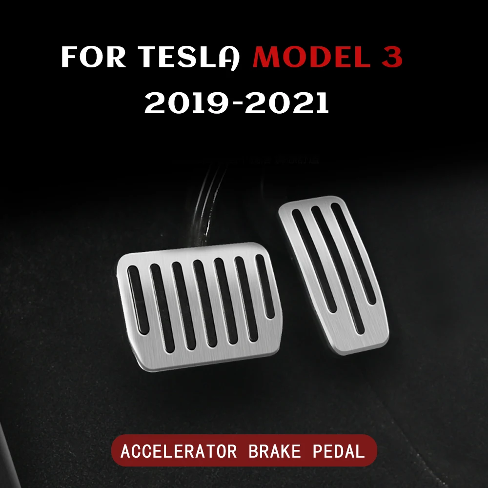 

Аксессуары для Tesla Model 3 2019-2021, ножная педаль из алюминиевого сплава, педаль акселератора, газ, топливный тормоз, подставка для педали, автомоб...