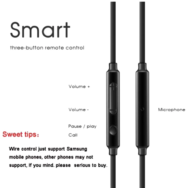 

Original Samsung EO-EG920BW earphone In-ear with control speaker for xiaomi note1/2/3 rednote1/2/3/4 Galaxy S6 S7 Edge /S3/S4/S5