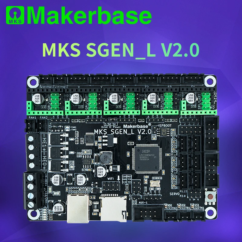 Материнская плата для 3D принтера Makerbase MKS SGen_L V2.0 с поддержкой marlin2.0|Фланцы| |