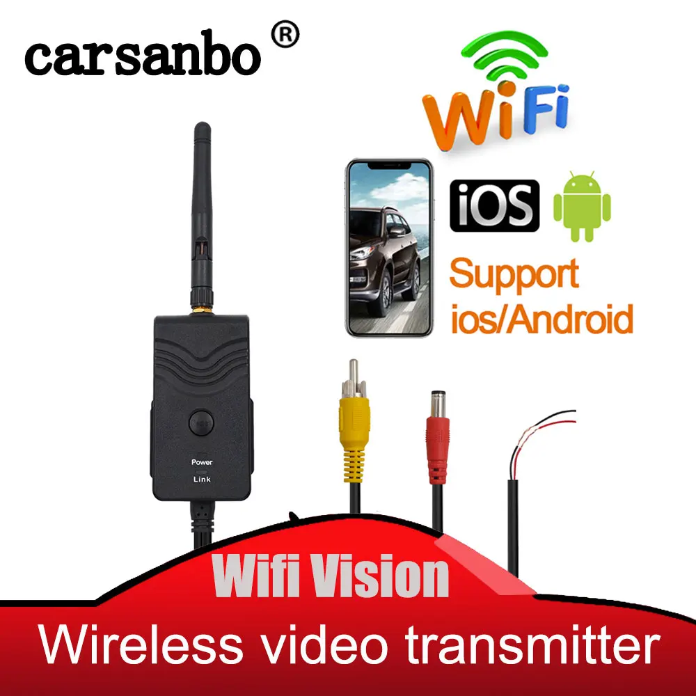 

Carsanbo Wifi передатчик для автомобильной камеры с поддержкой Andorid и IOS дальность передачи без препятствий более 150 метров