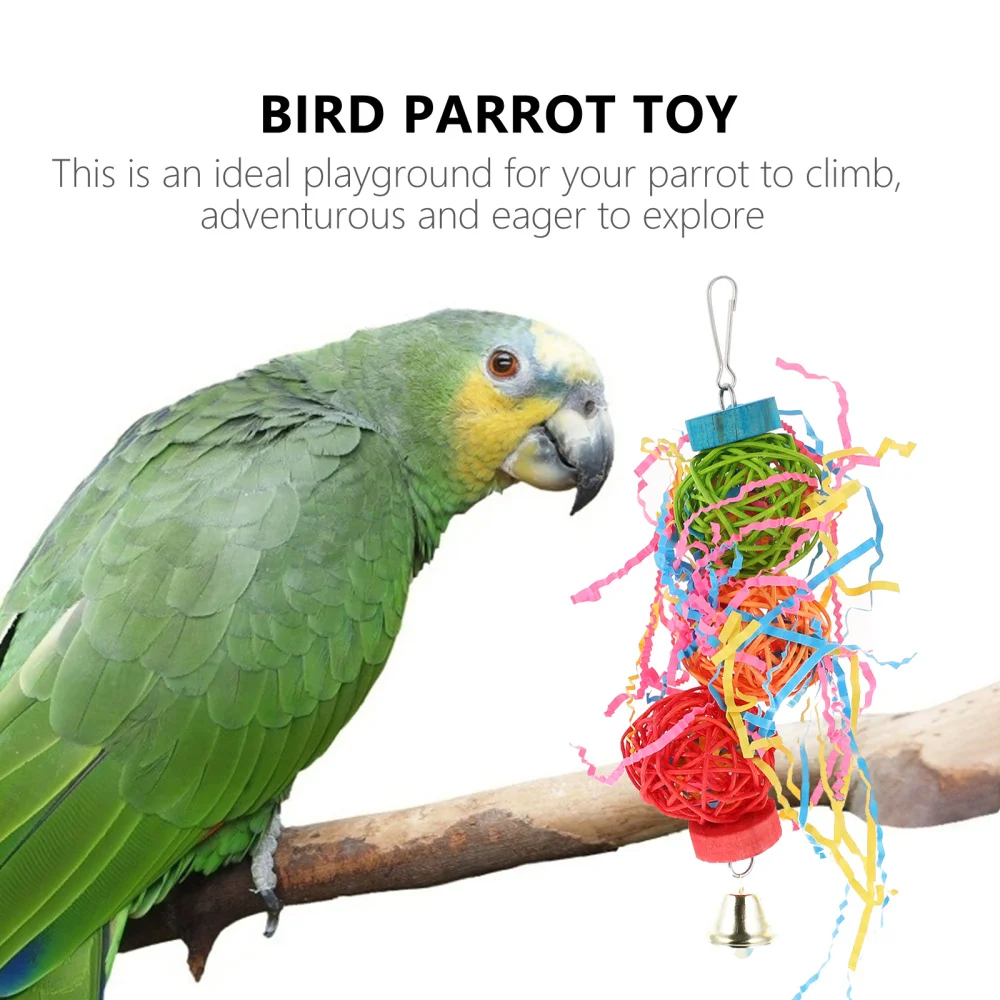 

1 Set Shred Hanging Cage Parrot Chewing Parrot Cage Teeth Grinding