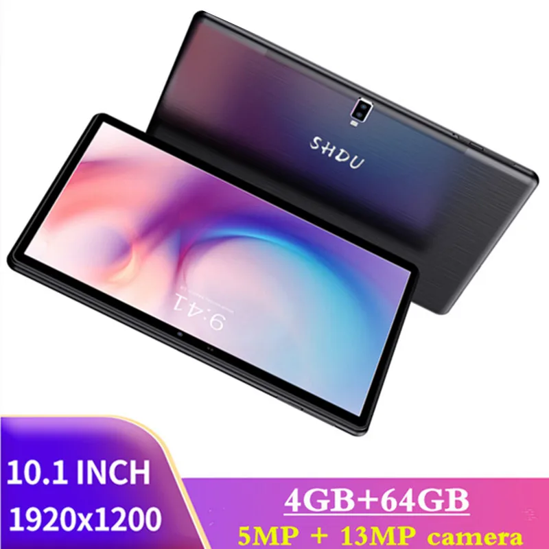 

Tablet SHDU 10.1inch Octa Core 3G 4GLTE Phone Call Android10 1920×1200 4GB RAM 64GB ROM Type-C AI-speed-up 5000mAh tablet PC