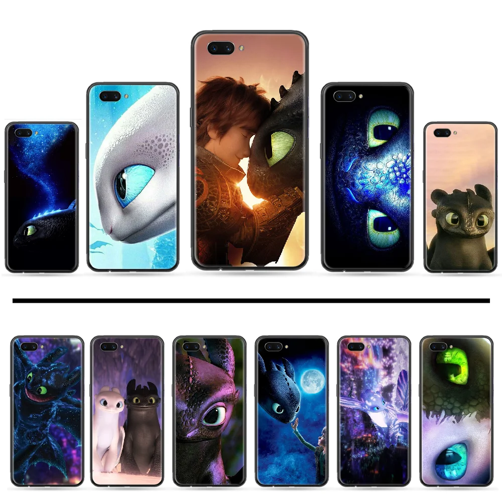 Мягкий резиновый чехол для телефона из ТПУ с изображением дракона OPPO R9 R11 R15 R17 RENO