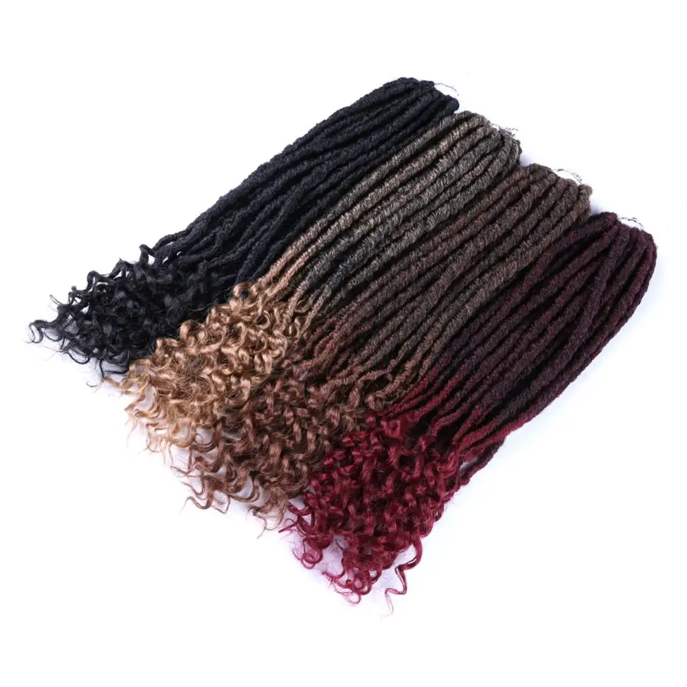 DAIRESS 18 &quotИскусственные локоны в стиле Crochet волосы с кудрявыми концами дреды