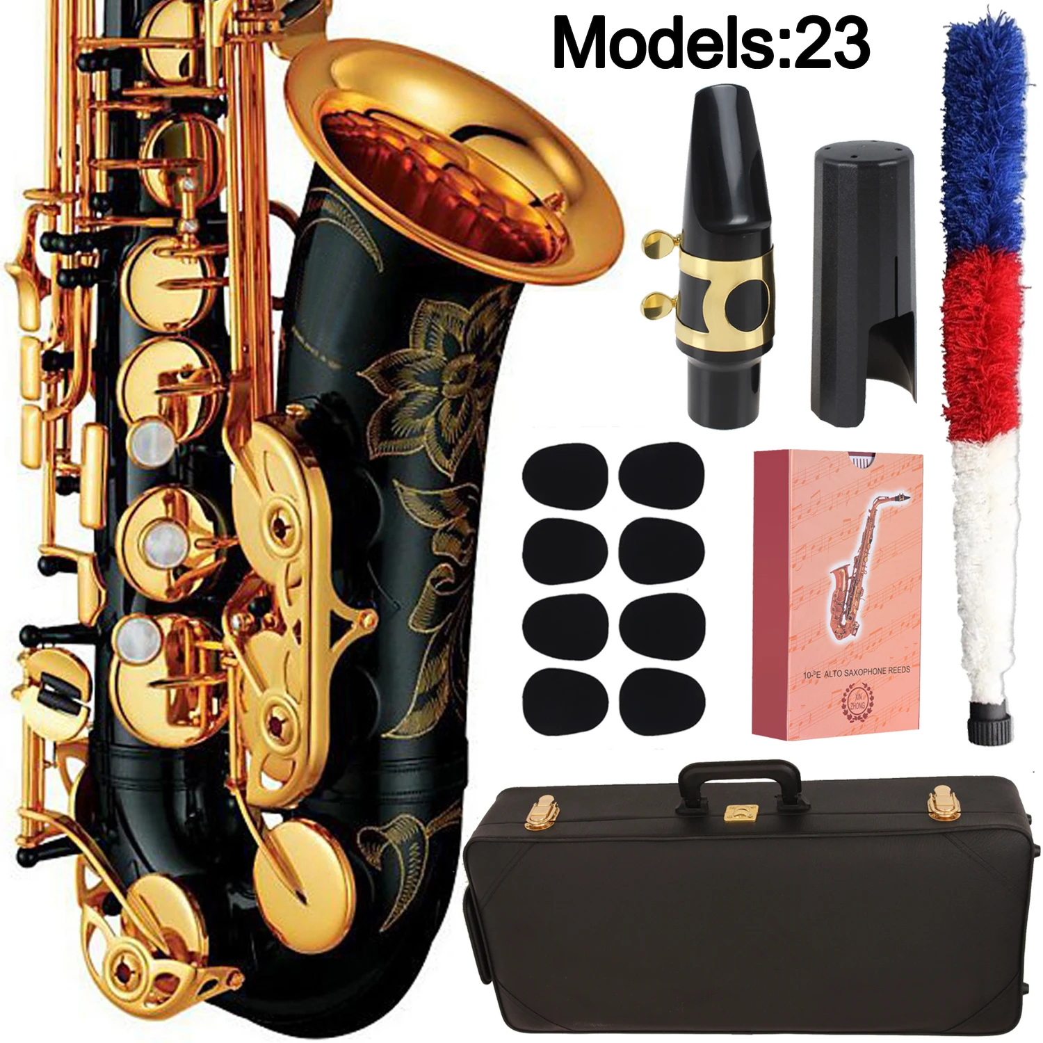 Альт-саксофон MFC 23 Профессиональный альт-саксофон под заказ 280 серия высокий саксофон черный лак с мундштуком тростники чехол на шею
