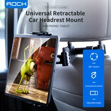 ROCK Car Back Seat Headrest Holder Flexible 360°  Rotating For 4-11inch Pad Car Phone Holder Backseat Mount For Tablet PC Auto