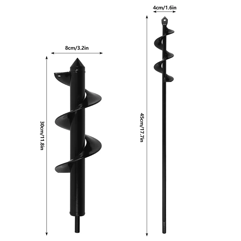 Земляной Бур сверла льда садовый спираль сверлильный станок бит цветок ящик для