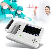 sinohero se600 digital electrocardiograph 6 channel 12 lead ecg machine 8 touch screen ekg cardiac monitor software printer