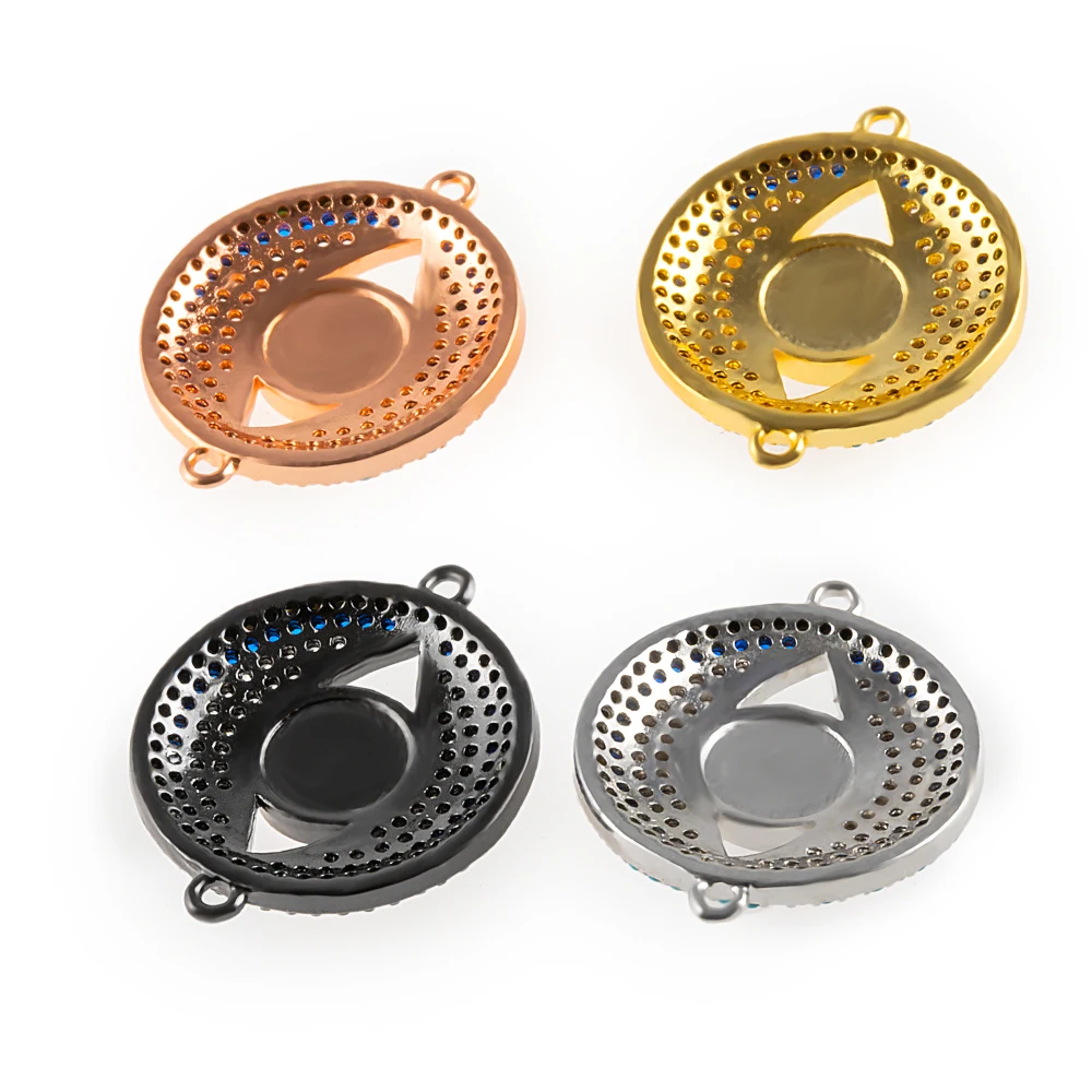 Подвеска с диском сделай сам 20*20 мм кулон волшебный глаз ожерелье коннектором