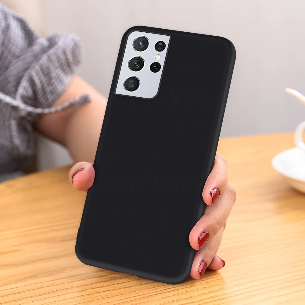 Ультратонкий матовый чехол для Samsung Galaxy S21 Ultra Plus силиконовый защитный S20 FE s21 s10 S10E |