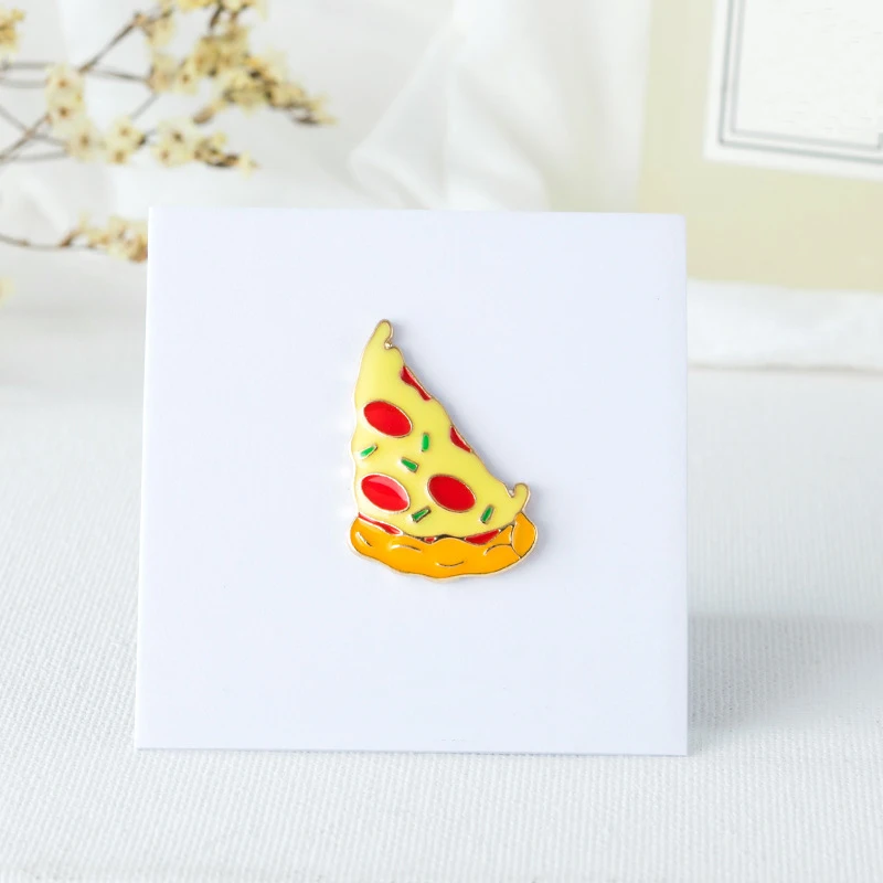 Брошь в виде картошки фри бум OK гамбургер курица нога яйцо пицца хот дог значок на
