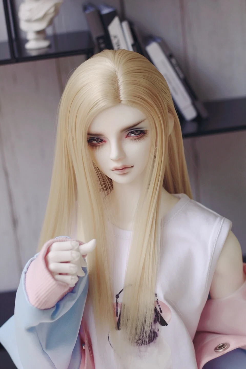 Парик Allaosify Bjd для мальчиков красивая золотистая кукольная кукла с высокой