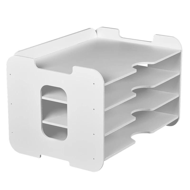 Office Desktop Accessories Organizer Desk File with 3 Paper Trays for Shelf Storage |