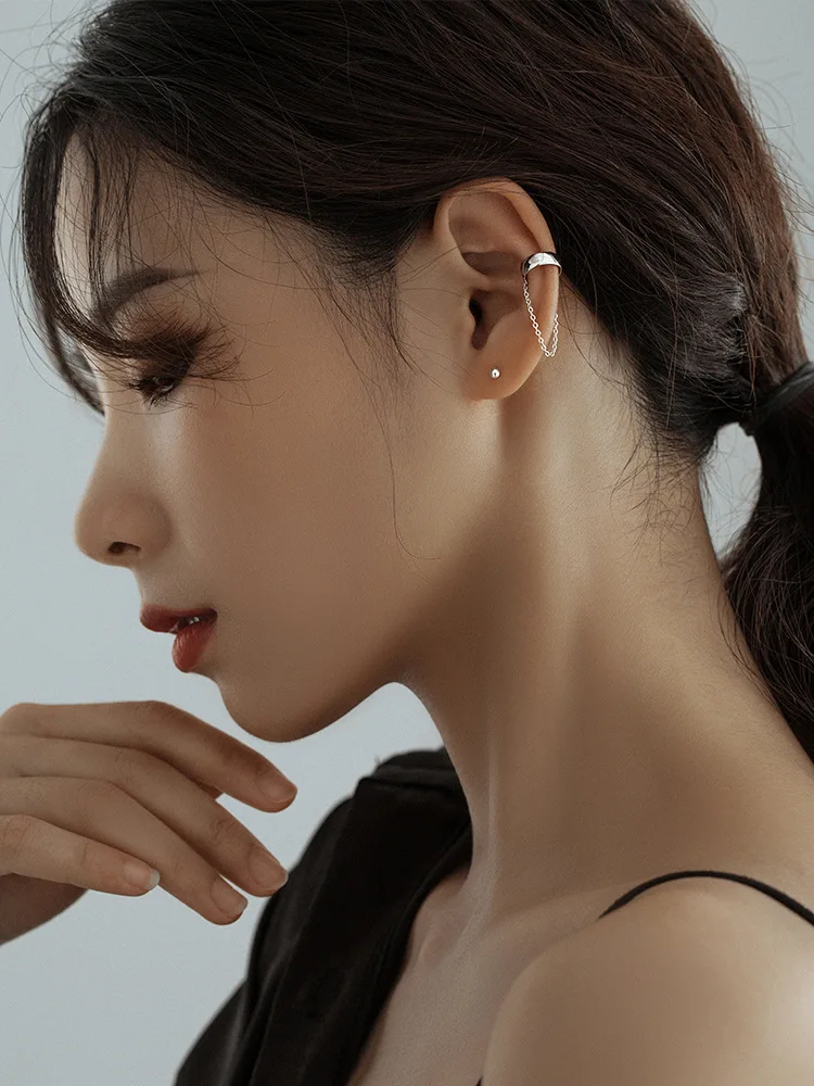 Ювелирные изделия для ушей из серебра s925 пробы ювелирные с клипсой ретро-клипса