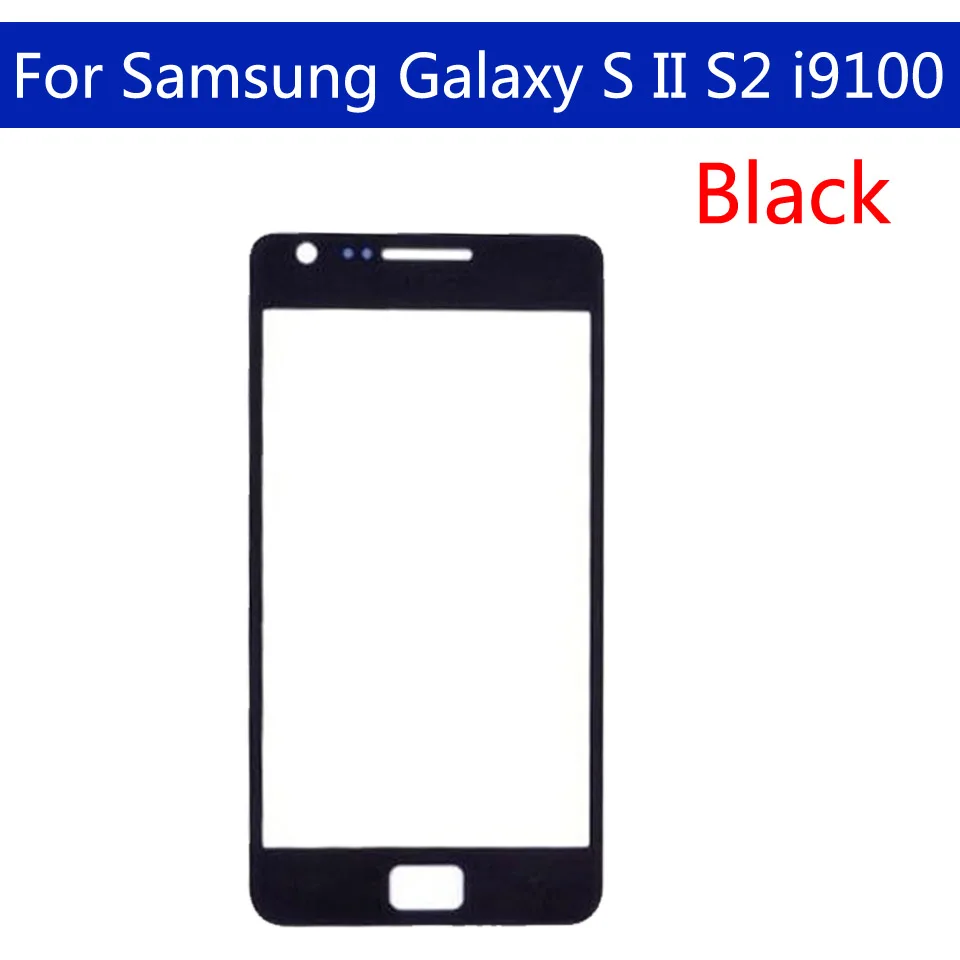I9100 сенсорный экран для Samsung Galaxy S II S2 i9100 i9100p GT-i9100 GT-i9100p lcd переднее внешнее стекло замена сенсорного экрана объектива