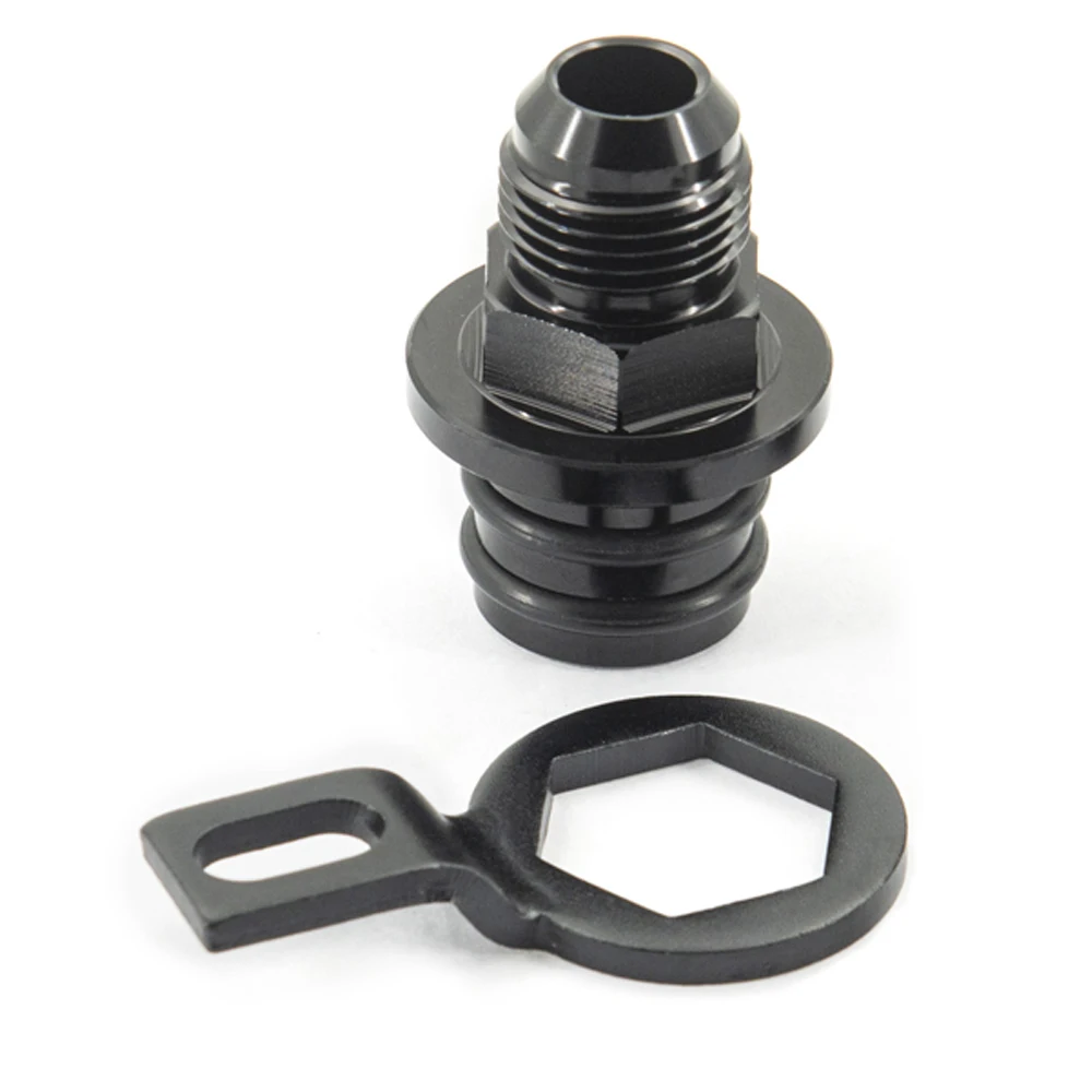 Бесплатная доставка Новые черные фитинги блок вилка адаптер дышащие для 10AN -suit