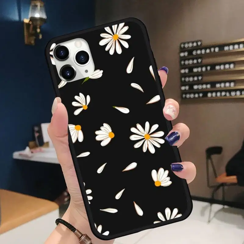 

Summer Daisy Sunflower Floral Flower Phone Case for iPhone 11 12 pro XS MAX 8 7 6 6S Plus X 5S SE 2020 XR Soft silicone