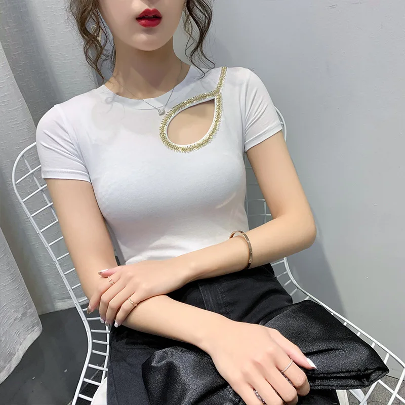 

Футболка женская в полоску, Классическая цветная рубашка с низом, цвет серый, 22