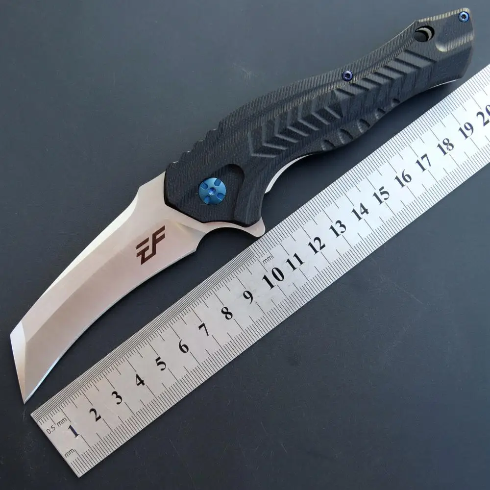 Eafengrow Новый EF935 складной нож крюк D2 + G10 Портативный Jack для кемпинга карманный