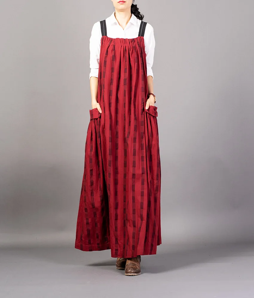 2019 осеннее индивидуальное женское хлопковое клетчатое платье на бретельках