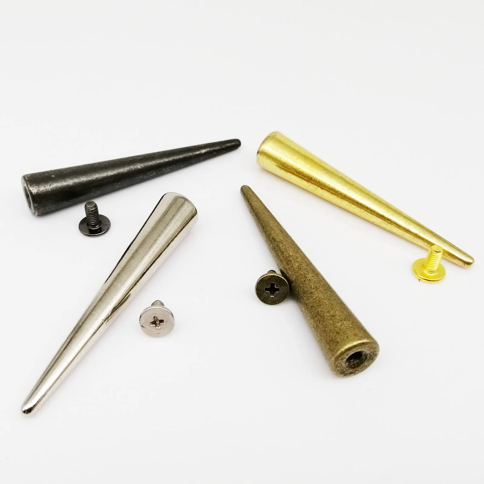 Металлический декор в стиле панк 10 комплектов 10x54 мм пулевая головка шип конусная