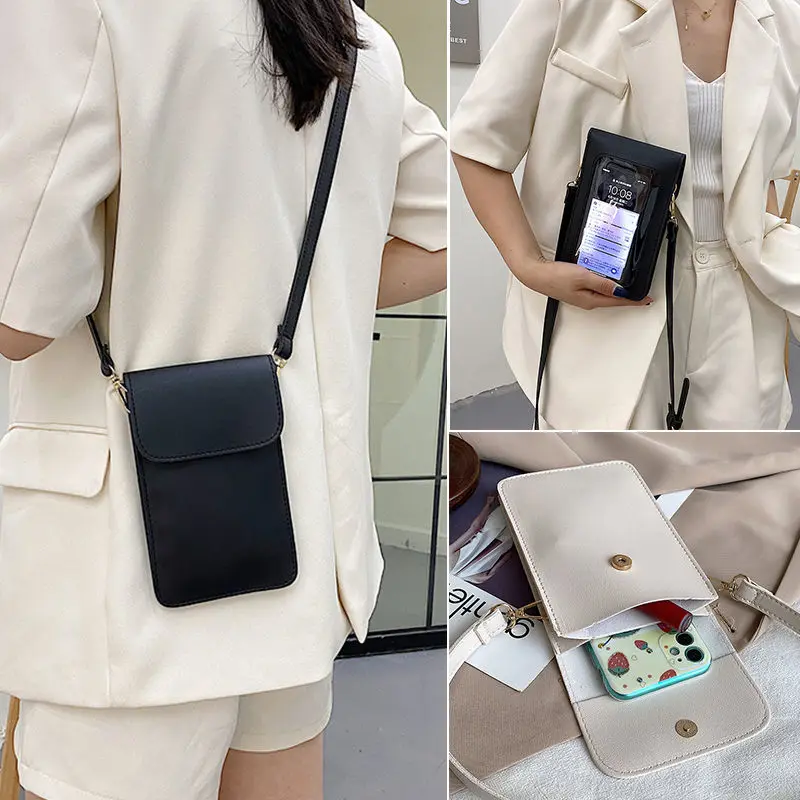 Женская сумка-почтальонка для сенсорного экрана маленькая сумка-мессенджер