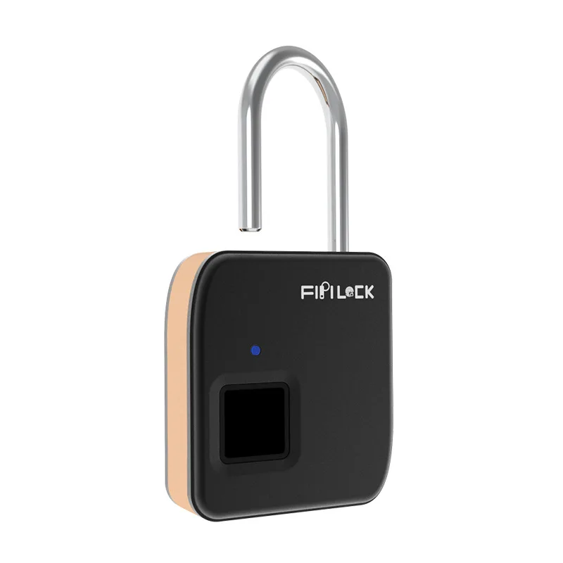 

Hot TTKK Fipilock Security Keyless USB Rechargeable Door Lock Fingerprint Smart Padlock Quick Unlock Zinc Alloy Metal FL-S3
