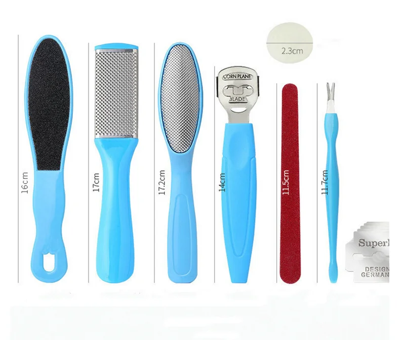Набор для маникюра и педикюра ногтей 8 шт. рашпили скребок удаления омертвевшей