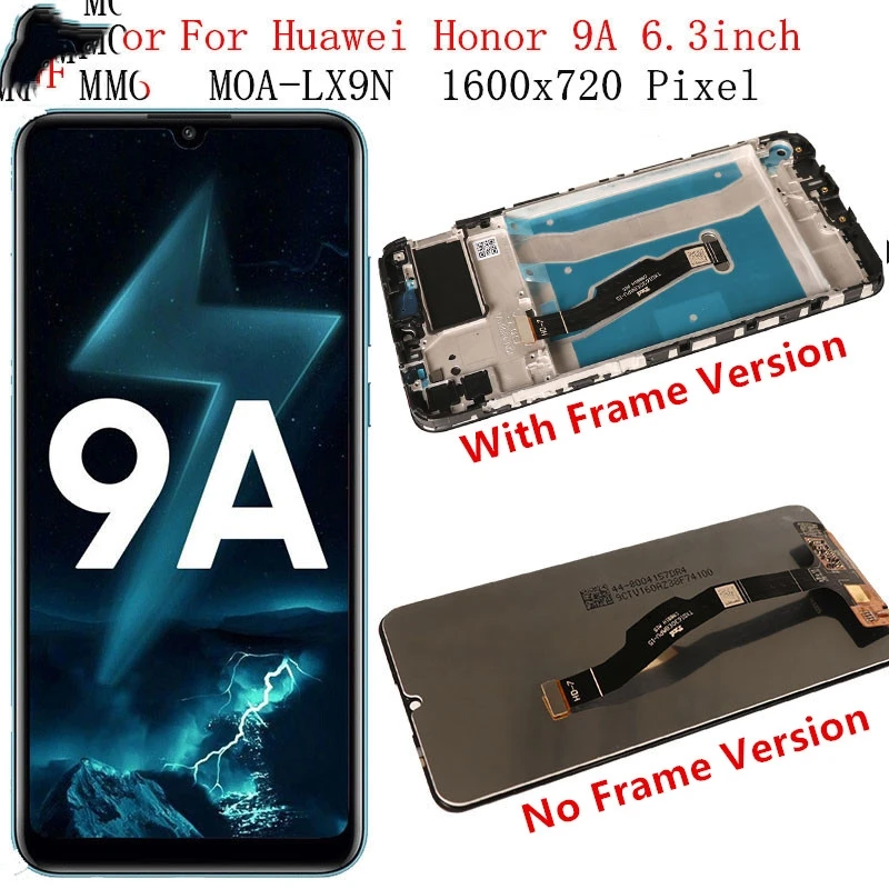 

For Huawei Honor 9A LCD Display+Touch Screen No Dead Pixel Tested Screen Replacement On For Huawei Honor 9 A 6.3inch Screen