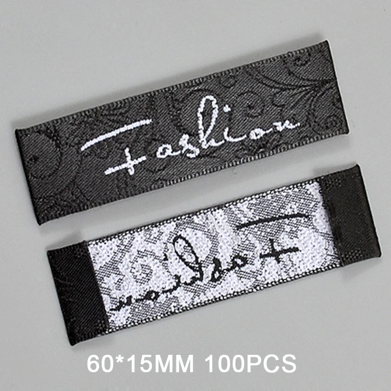 100PcsStockFashion8StylesToChooseClothingCareLabelsForClothesWovenClothingLabelWashableLabelGarmentTagsDoesNotPierceTheSkiLabels|clothing care