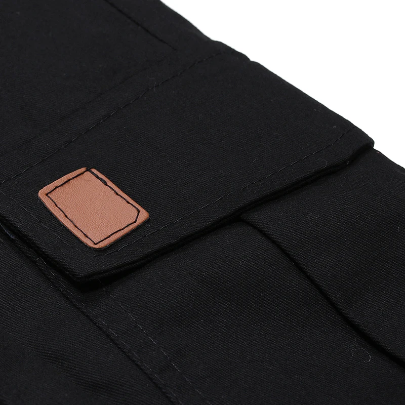 Мужские брюки карго с несколькими карманами однотонные карандаш до щиколотки со