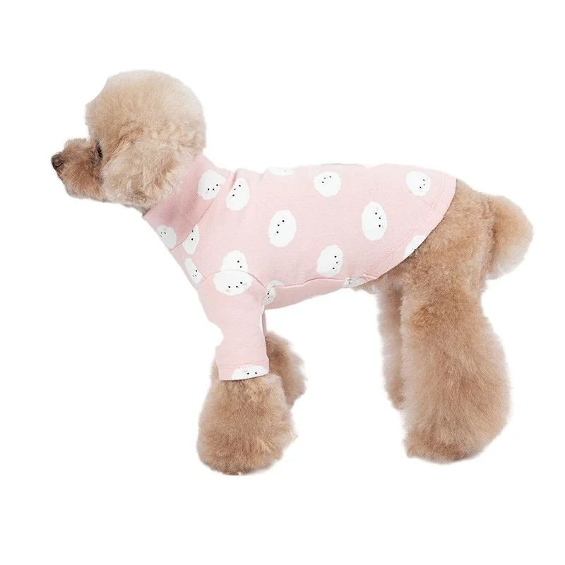 

Cartoon Dog T-shirt Spring Autumn Winter Dog Clothes Cat Chihuahua Yorkshire Clothing Puppy Shirt Pajamas Small Dog Costume